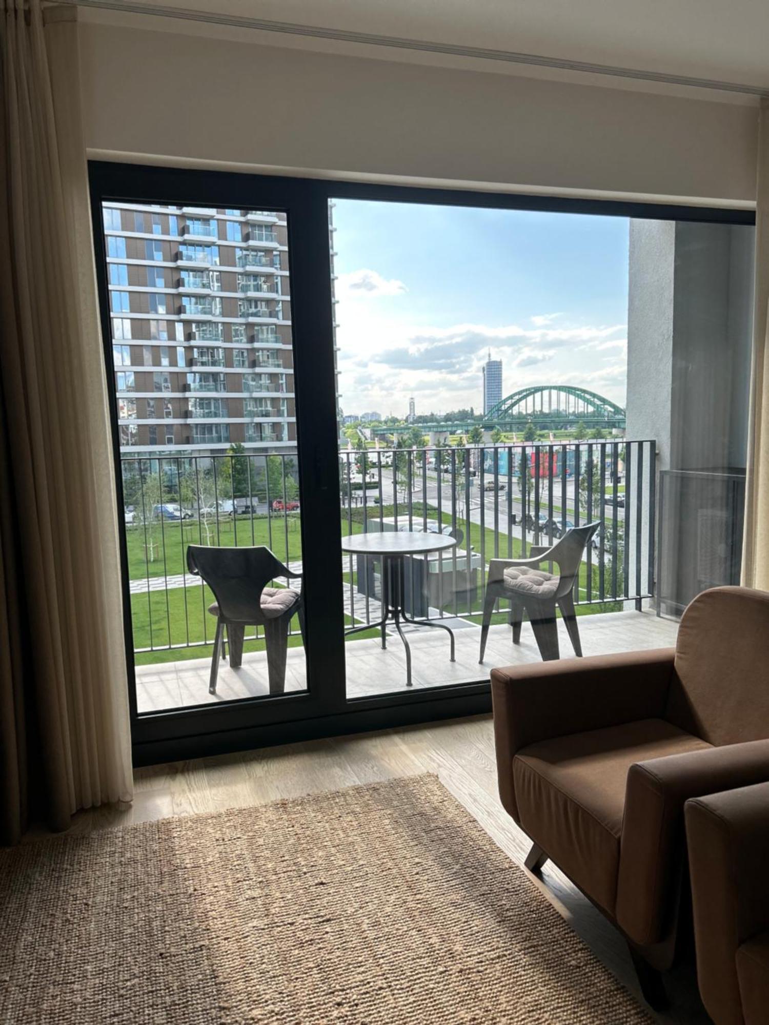 Luxury Waterfront View - BW Apartment River View Belgrad Exterior foto